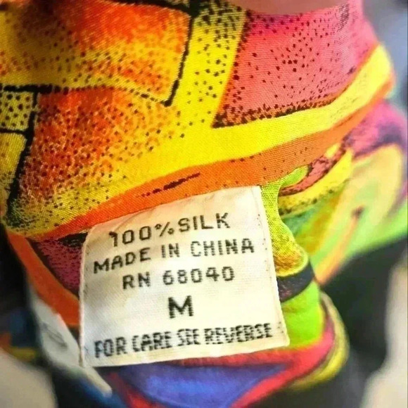 Vintage CEDARS 💯 % SILK Jacket Size Medium EUC - Picture 9 of 12